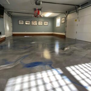 metallic epoxy garage floor