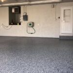 epoxy flake basement floor